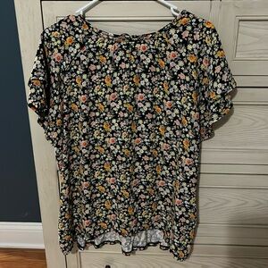 Women's Loft Outlet floral blouse shirt  size large